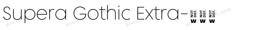 Supera Gothic Extra字体转换 Supera Gothic Extra字体转换